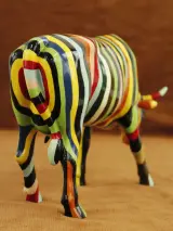 CowParade – Striped – Cary Smith – New York 2000 – Grote verzameleditie – foto 8 – kavel bij De Kringwinkel, Antwerpen