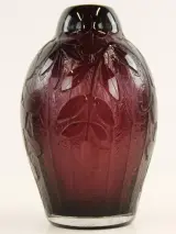 Charles Schneider / Le Verre Français – zuurgeëtste Art Deco vaas – foto 3 – kavel bij De Kringwinkel, Antwerpen