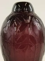 Charles Schneider / Le Verre Français – zuurgeëtste Art Deco vaas – foto 5 – kavel bij De Kringwinkel, Antwerpen