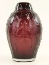 Charles Schneider / Le Verre Français – zuurgeëtste Art Deco vaas – foto 6 – kavel bij De Kringwinkel, Antwerpen