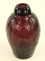 Charles Schneider / Le Verre Français – zuurgeëtste Art Deco vaas – foto 7 – kavel bij De Kringwinkel, Antwerpen