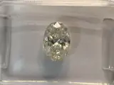 Diamant - 1.00 carat ovaal geslepen diamant (gecertificeerd) – kavel bij Onlineveilingmeester