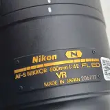 Camera lens, Nikkon, AF-S NIKKOR 600mm 1:4E FL ED VR – foto 6 – kavel bij Domeinen Roerende Zaken, Groningen