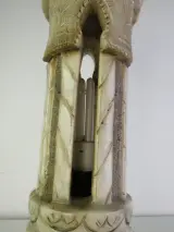 Decoratieve verlichte Marmerlook Zuil / Pilaarlamp – foto 9 – kavel bij De Kringwinkel, Heverlee