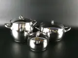 Alessi Mami Design pannenset – 3-delig – kavel bij De Kringwinkel, Heverlee