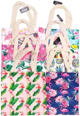 Ca. 55x Zomer strandtas, diverse kleuren, 33 x 37 cm – kavel bij Onlineveilingmeester