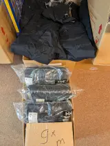 9x Waterdichte tuinbroek Helly Hansen, zwart, maat M – kavel bij Onlineveilingmeester