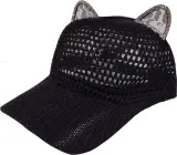 Ca. 10x Cat ear baseball cap, zwart, one size – kavel bij Onlineveilingmeester