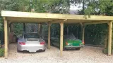 Dubbele carport 750x600x270 cm, Vrijstaand – foto 2 – kavel bij Onlineveilingmeester