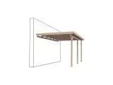Carport 750x300x270 cm, Wand – foto 2 – kavel bij Onlineveilingmeester
