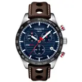 Heren horloge Tissot, PRS 516 Chronograph, brown & blue – kavel bij Onlineveilingmeester