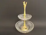 Kristallen etagère - Val Saint Lambert – kavel bij De Kringwinkel, Leopoldsburg