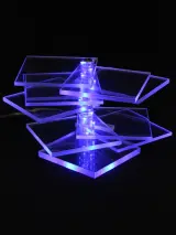 IKEA LED Tafellamp / Sfeerlamp – Transparant Acryl – kavel bij De Kringwinkel, Antwerpen