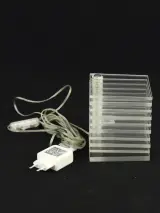 IKEA LED Tafellamp / Sfeerlamp – Transparant Acryl – foto 2 – kavel bij De Kringwinkel, Antwerpen