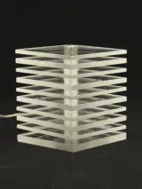 IKEA LED Tafellamp / Sfeerlamp – Transparant Acryl – foto 3 – kavel bij De Kringwinkel, Antwerpen