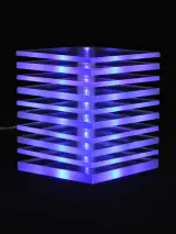 IKEA LED Tafellamp / Sfeerlamp – Transparant Acryl – foto 7 – kavel bij De Kringwinkel, Antwerpen