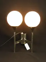 Space age wandlamp chroom met opaline glas – Jaren 70 – kavel bij De Kringwinkel, Antwerpen