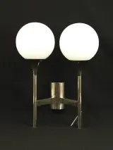 Space age wandlamp chroom met opaline glas – Jaren 70 – foto 2 – kavel bij De Kringwinkel, Antwerpen