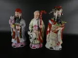 Set van drie Chinese geluksgoden: Fu, Lu en Shou figuren – kavel bij De Kringwinkel, Heverlee
