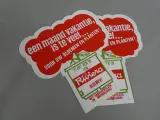 Set vintage reclame- en promotie stickers – foto 9 – kavel bij De Kringwinkel, Diest