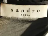 Sandro Paris - elegante zwarte midi-jurk met gouden lurexdraad en ceintuur – foto 7 – kavel bij De Kringwinkel, Antwerpen