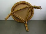 Ronde rotan salontafel met wit blad – foto 5 – kavel bij De Kringwinkel, Heverlee