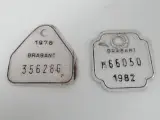 Verzameling vintage Belgische metalen fietsbelastingplaatjes – foto 11 – kavel bij De Kringwinkel, Heverlee