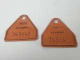 Verzameling vintage Belgische metalen fietsbelastingplaatjes – foto 3 – kavel bij De Kringwinkel, Heverlee