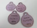 Verzameling vintage Belgische metalen fietsbelastingplaatjes – foto 9 – kavel bij De Kringwinkel, Heverlee