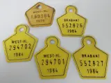 Verzameling vintage Belgische metalen fietsbelastingplaatjes – foto 10 – kavel bij De Kringwinkel, Heverlee
