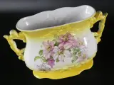 Vintage bloempot met bloemenmotief – kavel bij De Kringwinkel, Heverlee