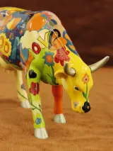 CowParade – Groovy Moo – Kay Ormond – Isle of Man 2003 – Grote verzameleditie 2007 – foto 8 – kavel bij De Kringwinkel, Antwerpen