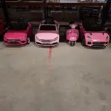 4x Elektrische speelauto's voor kinderen, Mercedes, Roze – foto 2 – kavel bij Onlineveilingmeester, Groningen