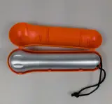 Marc Newson Apollo zaklamp met oranje koker – foto 2 – kavel bij De Kringwinkel, Sint-Niklaas