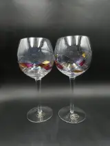 Set van 2 kristallen wijnglazen - Cristal de Paris – foto 14 – kavel bij De Kringwinkel, Heverlee