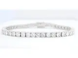 Witgouden tennisarmband met 7.50 carat briljant geslepen diamanten – kavel bij Onlineveilingmeester