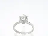 Witgouden solitair ring met 2.00 carat briljant geslepen diamant – kavel bij Onlineveilingmeester