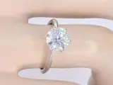 Witgouden solitair ring met 2.00 carat briljant geslepen diamant – foto 8 – kavel bij Onlineveilingmeester