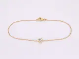 Gouden armband met diamanten hartje 0.10 carat – kavel bij Onlineveilingmeester