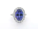 Witgouden entourage ring met een tanzaniet van 7.00 carat – foto 5 – kavel bij Onlineveilingmeester