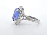 Witgouden entourage ring met een tanzaniet van 7.00 carat – foto 10 – kavel bij Onlineveilingmeester
