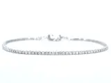 Witgouden tennisarmband met diamanten 1.00 carat – kavel bij Onlineveilingmeester