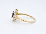Gouden entourage ring met saffier en briljanten – foto 5 – kavel bij Onlineveilingmeester