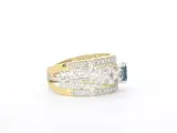 Gouden exclusieve ring vol met diamanten en een edelsteen – foto 5 – kavel bij Onlineveilingmeester