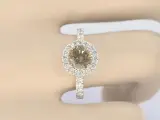 Gouden solitair ring met diamanten – foto 2 – kavel bij Onlineveilingmeester