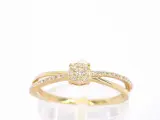 Gouden ring met diamanten – kavel bij Onlineveilingmeester