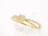 Gouden ring met diamanten – foto 3 – kavel bij Onlineveilingmeester