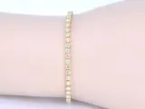 Gouden tennisarmband met 3.00 carat diamanten – foto 2 – kavel bij Onlineveilingmeester