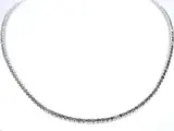Tenniscollier met natuurlijke zwarte diamanten – foto 2 – kavel bij Onlineveilingmeester