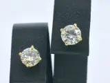 Gouden solitair oorbellen 1.60 carat – foto 5 – kavel bij Onlineveilingmeester